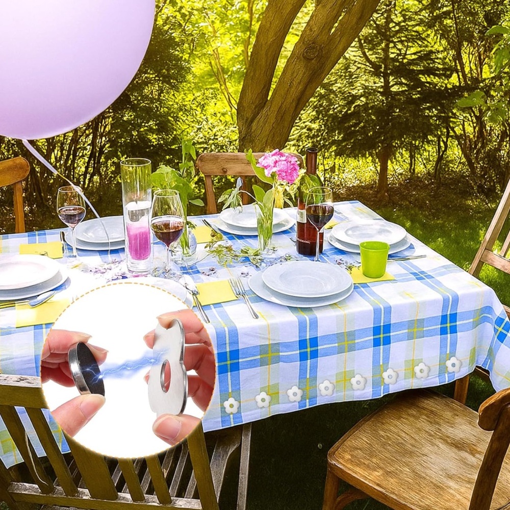 IKEA SOMMAR‎ Magnetic Tablecloth Weights Set of 4 Stainless Steel Outdoor